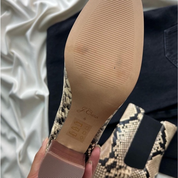 New J. Crew Sadie Boots In Snake-Embossed Leather✨ - Picture 4 of 5